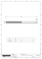 Mounting dimensions Sealing ring SBR 160
