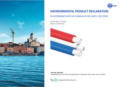 Uponor EPD_ Combi Pipe in conduit