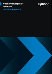 Uponor letvægtsrør Weholite. Teknisk datablad (Danish)
