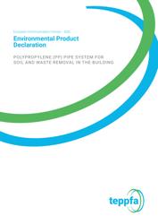 Environmental Product Declaration (TEPPFA). This EPD includes generic industry average values, it is not explicit for Uponor. Uponor provides a verified company specific EPD when it is available.