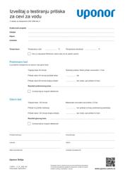 Izveštaj o instalacijama Ecoflex pressure test water pipes (1133511)