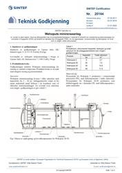 SINTEF Certification 20144 (NO)
