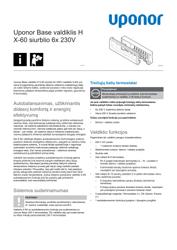 Sistemos aprašymas Base controller H pump X-60 6x 230V (1140343)