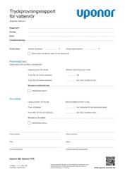 Installationsrapport Ecoflex pressure test water pipes (1133804)