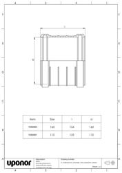 Mounting dimensions Wall protection sleeve