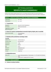 Käyttöturvallisuustiedote