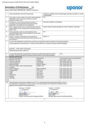 Uponor DoP Tecto 1005478 (1090741)