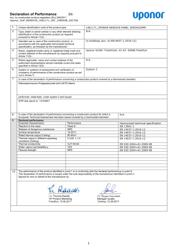 Uponor DoP Renovis  1061171 INT (1090408)