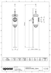 Type drawing Uponor Stormix with 160 outlet