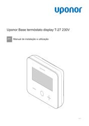 Manual de instalação e utilização Base thermostat display T-27 230V (1121147)