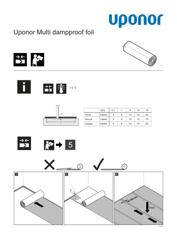 Manuel d’installation Multi dampproof foil (1118717)