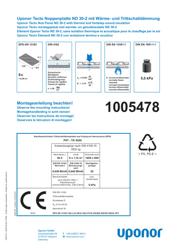 Uputstvo za instalaciju Tecto nub panel ND 30-2 (1094175)