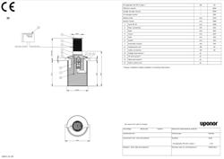 Type drawing of Uponor Oil Separator PE-20-2 (PDF)
