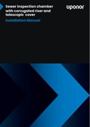 Installation instructions for Uponor chamber with corrugated riser pipe and telescopic cover (EN)