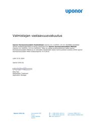 Uponor Vastaavuustodistus (FI)