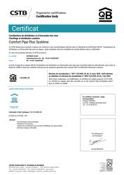 UPONOR CER COMFORT PIPE PLUS FIT MECH CSTB QB 134-2203 FR FR (1089379)