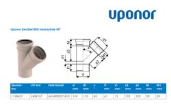 Type drawing. Decibel RDS haarayhde 45 astetta