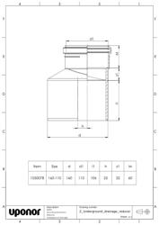 Mounting dimensions Reducer