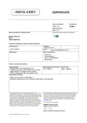 Certificate 4109. EN 13598-2. Nordic Polymark
