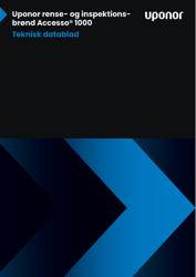 Uponor rense- og inspektionsbrønd, datablad (Danish)