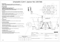 Asennusohje, Uponor Umpisäiliö 3m3 (FI)