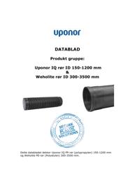 DATABLAD Produkt gruppe: Uponor IQ rør ID 150-1200 mm & Weholite rør ID 300-3500 mm