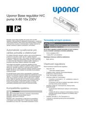 Popis systému Base controller HC pump X-80 10x 230V (1140337)