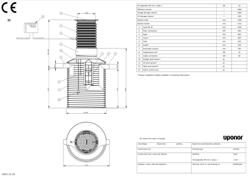 Type drawing of Uponor Oil Separator PE-10-1 (PDF)