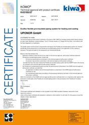 UPONOR CER ECOFLEX THERMO SYS MECH KOMO K43195-07 NL EN (1030723)