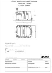 Uponor harmaavesisuodatin kesämökki, tyyppikuva