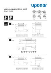 Uputstvo za instalaciju Aqua Ambient point drain inlets (1139871)
