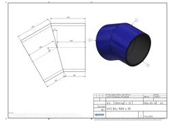 Type drawing of Uponor UVS bend 1600, 30 deg (PDF)