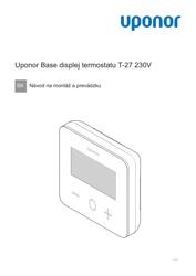 Návod na montáž a prevádzku Base thermostat display T-27 230V (1121151)