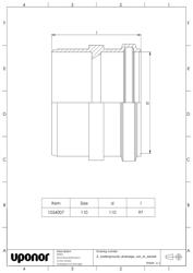 Mounting dimensions Cut-in socket