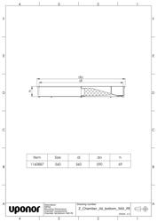 Mounting dimensions Sewer chamber 400 110 200 T1
