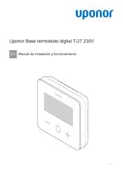 Manual de instalación y funcionamiento Base thermostat display T-27 230V (1121139)