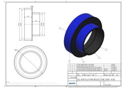 Type drawing of Uponor UVS reduction piece 2000-1400 (PDF)