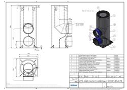 Type drawing of Uponor UVS inlet/outlet combitower 2000 (PDF)