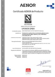 UPONOR CER Q&E SYS MECH AENOR 001-005188 ES EN (1030850)
