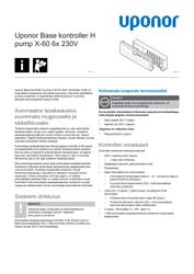 Süsteemi kirjeldus Base controller H pump X-60 6x 230V (1140340)