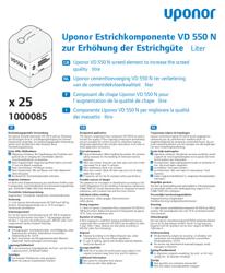 Informazioni sul prodotto Multi screed additive VD 550 (1070500)