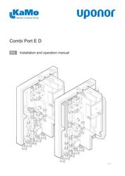 Uponor Manual de instalare şi de utilizare Combi Port E D (1105741)