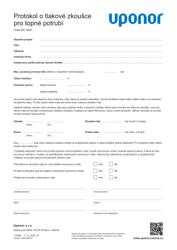 Instalační zpráva Ecoflex pressure test heating (1133489)