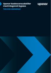 Teknisk datablad, Uponor koalescensudskiller med integreret bypass
Datasheet for all Uponor Oil separator with bypass sizes (Danish)