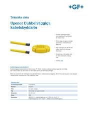 Tekniska Data, Uponor_Dubbelväggiga Kabelskyddsrör (SE)