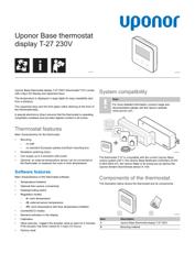 Product Information Base thermostat display T-27 230V (1121209)