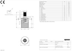Type drawing of Uponor Oil Separator PE-10-3 (PDF)