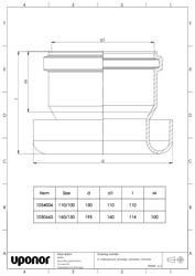 Mounting dimensions Connector concrete