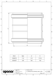 Mounting dimensions Repair collar