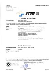 GF JRG CERT Sanipex MT SYS MECH SVGW 1103-5840 CH DE